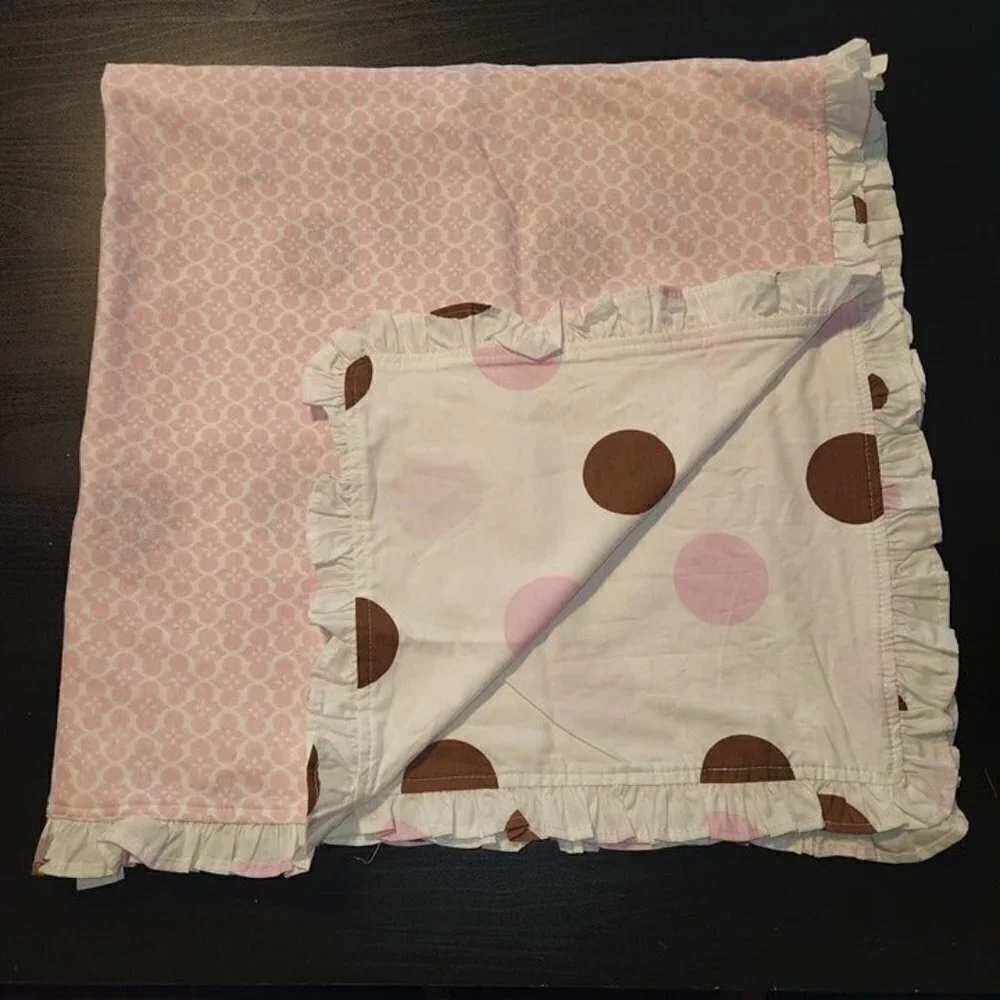Little House crib blanket baby girl
